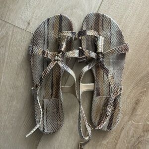 Stuart Weitzman Snake Sandals